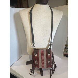 Rafter t ranch bag native anerican wool leather